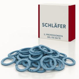 Schläfer 182820 | High Temperature Flat Hydraulic Seals Blue FASIT 1/2-2mm Plumbing, Fittings, Water Fittings, Boilers, Gas, Heating and Solar Systems. Pack of 10