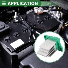 Motoforti HVAC Blower Motor Resistor Heater Blower Resistor for Kia Sedona 2015-2019 Metal ABS No.972353SAA0 Silver Tone