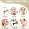 2pz Derma Roller 0.5mm Para Facial Belleza Regenera Colágeno