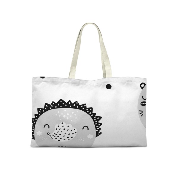 Le Jardin du Lin Printed Shopping Bag, Reusable Bag, Foldable,