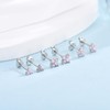 3 Pairs Sterling Silver Stud Earrings for Women Girls, Small