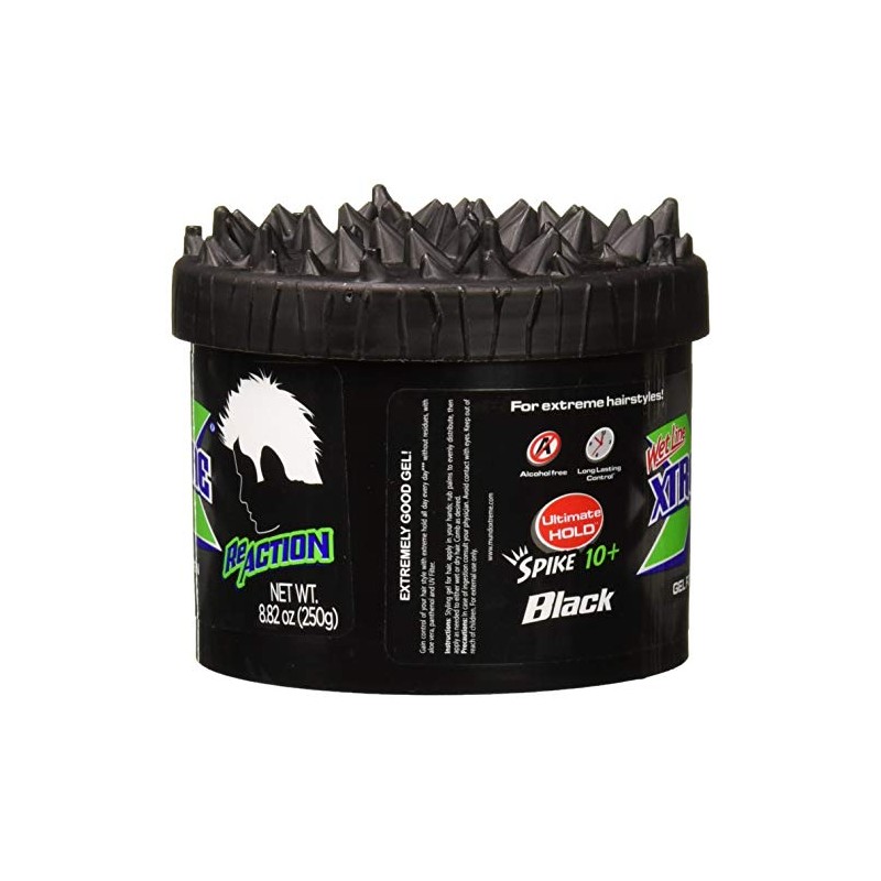 Wet Line Xtreme Reaction Black Ultimate Hold Gel, 8.8 Ounce