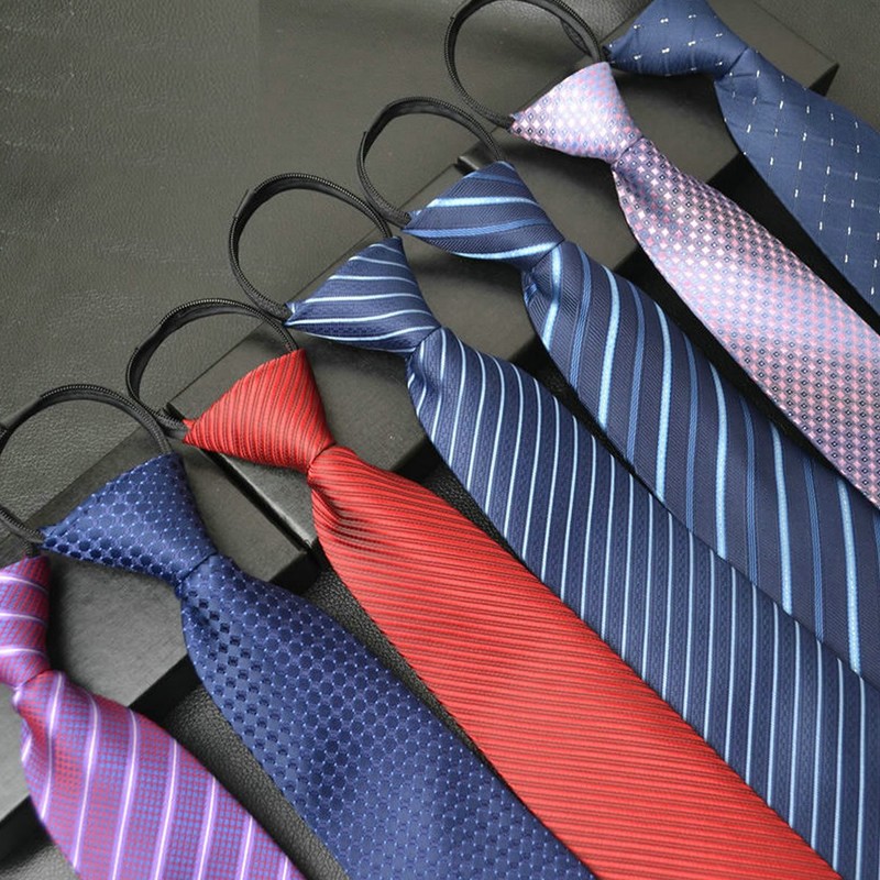 ZooooM ZM-MUSUNEKU Men's Necktie, Zipper, Chuck, No Tie, Q Type