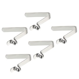 PATIKIL 5pcs 7x6mm Kayak Paddle Snap Pole Push Button Spring Clip Steel Hollow Button Locking Tube Single Pin Camping Awning Tent Pole