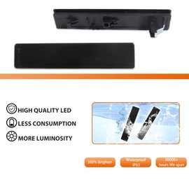 ADIIL Smoked Lens LED Rear Bumper Reflector Housing Kit Brake Tail Light Turn Signal Lamps, Rear Fog Lighting Kit For 2006 2007 2008 Honda Pilot