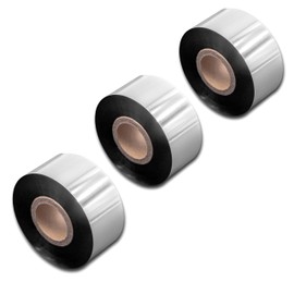 vhbw 3X Thermal Transfer Ribbon Compatible with TSC TTP-384M Printer Label Printer - Thermal Ribbon, 30 mm x 300 m, Black