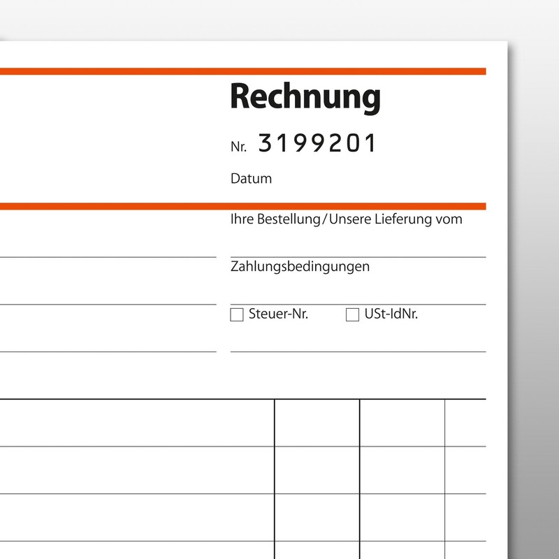 Sigel SD131 Invoices with Consecutive Numbering 1st and 2nd Printed