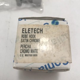 Sonia Eletech, Robe Hook, Satin Chrome, Bathroom, C.C. M37051003, Solid