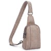HKCLUF 4059 Crossbody Sling Bag For Women Vegan Leather Crossbody