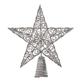 Kurt Adler 10-Inch Silver Star Treetop