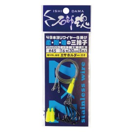 Kizakura 41006 Ishishimashii Spirit, 49 Pieces of Yori Sea Bream Wire, Pack of 5, #45, No. 16