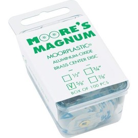 E. C. Moore's Magnum Aluminum Oxide Snap-on Disc 5/8" Coarse Grit Pkg of 100