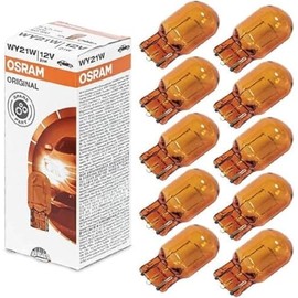 Osram Original Indicator Bulb 7504 WY21W, 12 V, Collapsible Box of 10