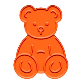 ENOLVO Brown Sugar Bear - Terra Cotta Brown Sugar Keeper to Maintain Food Moisture, Food Safe Brown Sugar Saver for Food Storage Containers, Reusable Terracotta Discs (1)