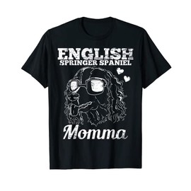 English Springer Spaniel Momma Dog Mom Mama Vintage Gift Men Women T-Shirt