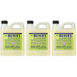 Mrs. Meyers Liquid Hand Soap Refill Lemon Verbena, 3 Pack (33 oz)