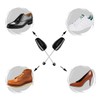 2 Pairs Black Plastic Shoe Tree Stretcher Shaper Portable Men