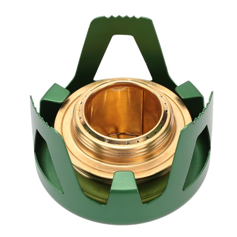 Lixada Copper Alloy Portable Mini Ultra-light Spirit Burner Alcohol Stove