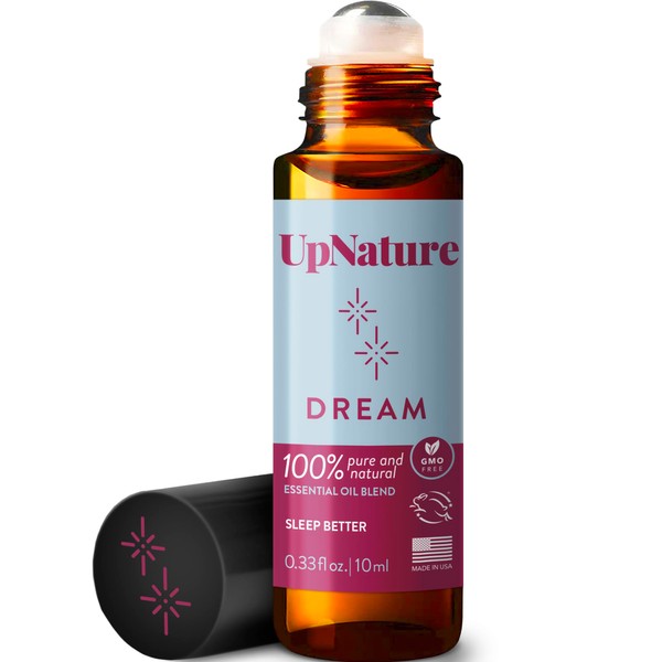 Dream Essential Oil Roll On Blend – Sleep Essential Oil, Sleep Oil for Good Night Sleep, Calming Oil Aromatherapy Oil with Lavender Essential Oil & Chamomille Oil - Perfect Stocking Stuffer