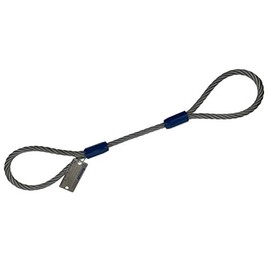 Kennedy Wire Rope & Sling Co. 5/8" x 12' Galvanized Single Leg Wire Rope Sling w/Standard Eye Each End (Various Sizes in Listing)