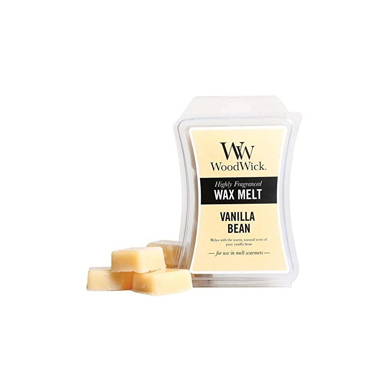 WoodWick Vanilla Bean Hourglass 3 oz Wax Melt