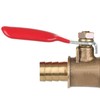 Dapetz ® Brass Ball Valve 10mm Red Lever Inline Hose