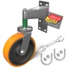 Uscaster Gate Wheel 6inch Fence Gate Wheel for Metal Tube