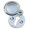 Dzina Victorian Escutcheon Covered 32mm Satin Chrome Pack of 1