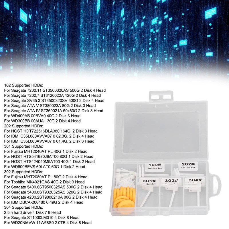Hilitand HDD Magnetic Head Repair Set, 2.5 Inch 3.5 Inch