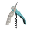 True Truetap Teal Waiter's Double Hinged Corkscrews, Blue