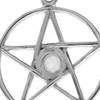 Silvershake Natural Moonstone 925 Sterling Silver Pentagram Star Pendant
