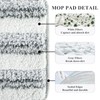 12Pack Microfiber Flat Mop Pads Compatible with JOYMOOP, Libman, Oshang