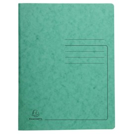 Exacompta - Ref 240223E - Heavyweight Mottled Pressboard Spring Folder - Suitable for A4 Documents, 355gsm Mottled Pressboard, Holds Approx. 300 Sheets - Green