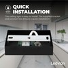 Ledvion LED Ceiling Spotlight Black 1-Light, Dimmable, 5W, 2700K, Tilt,
