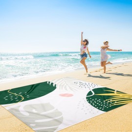 Jopee Beach Blanket, Sand-Free, 280 x 300 cm, Waterproof Beach Mat for 4-8 People, Lightweight and Portable Picnic Blanket with 4 Pegs and 4 Corner Pockets, Outdoor Blanket for Hiking, Travel, Camping