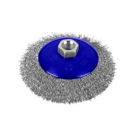 Blue Spot Tools 115mm (4 1/2") M14 Steel Bevel Wire Cup Brush