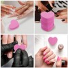 Ipetboom 100pcs Heart Shape Double Sided Nail File Strips Nail