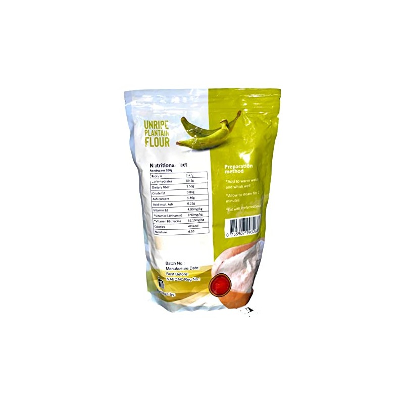 Unripe Plantain Flour - 2.21lb