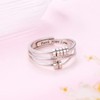 HOOHWE Anxiety Ring Anti Stress Ring Women's Rings Silver 925