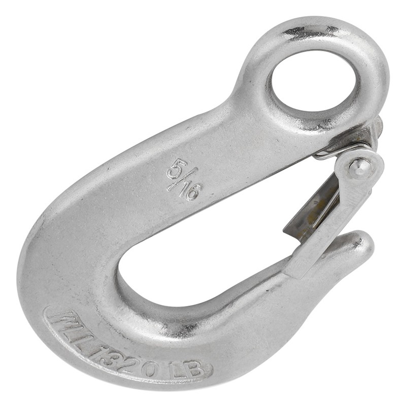 Durable Stainless Steel Clevis Slip Hook with Safety Latch Rowing