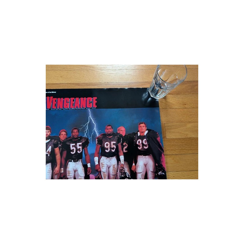 Chicago Bears Back with a Vengeance 1987 Poster featuring Hampton