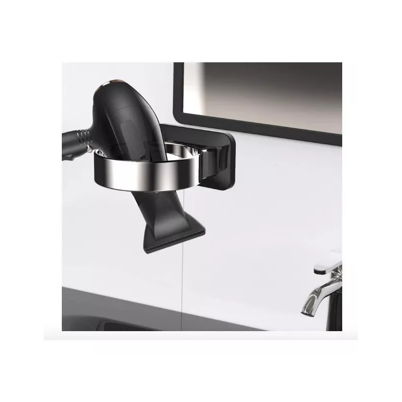 RAIKEDR Soporte Para Sacador De Cabello Plástico/cromado Raikedr Color Black