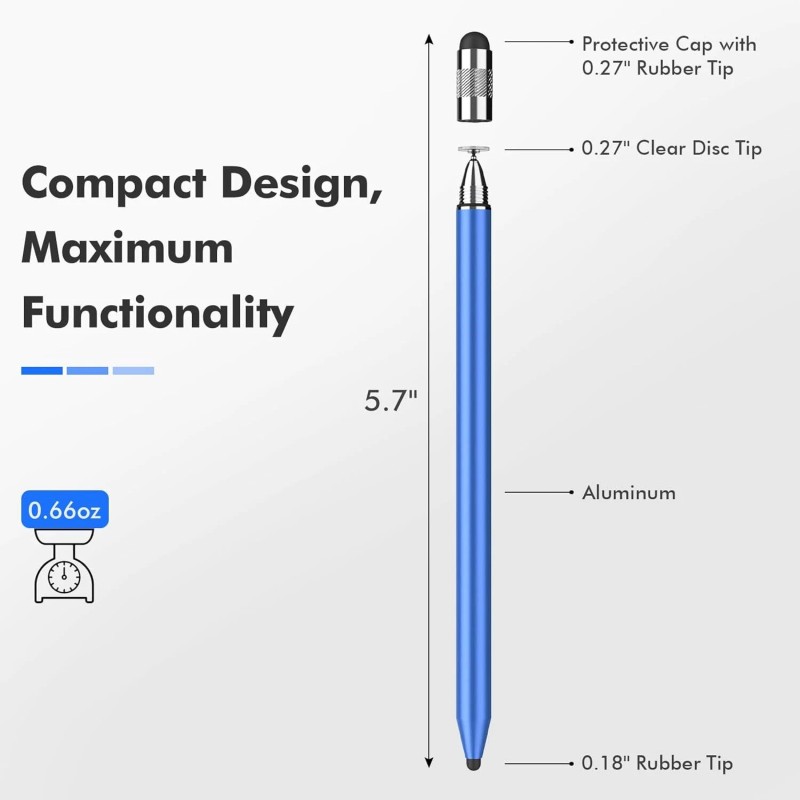 meko 3-in-1 Stylus Pens for Touch Screens,Capact