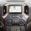CheroCar Radio AC Knobs Cover Center Console for Chevy Silverado
