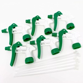 CarCarez 6 Pcs Heavy Duty Chemical Resistant Trigger Sprayer Spray Bottle Nozzle Head