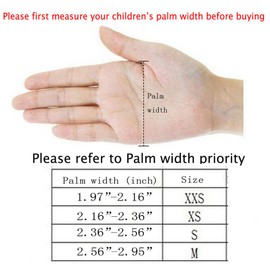 Gtopart 50g Kids Full Long Finger Cycling Gloves,Skateboard Gloves, Roller Skating Gloves (Orange, S)