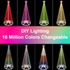 8ft 388 LED Smart LED Christmas Cone Tree Light, Lighted
