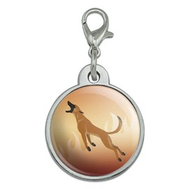 GRAPHICS & MORE Belgian Malinois Dog Bite Training Chrome Plated Metal Pet Dog Cat ID Tag