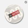 Unbranded Boston Retro Travel Tin Sign | 4'' X 4''