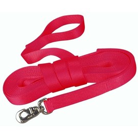 Hamilton 23D RS 1-Inch Single Thick Nylon Horse Longe Line with Swivel Snap 26 Feet, Raspberry
